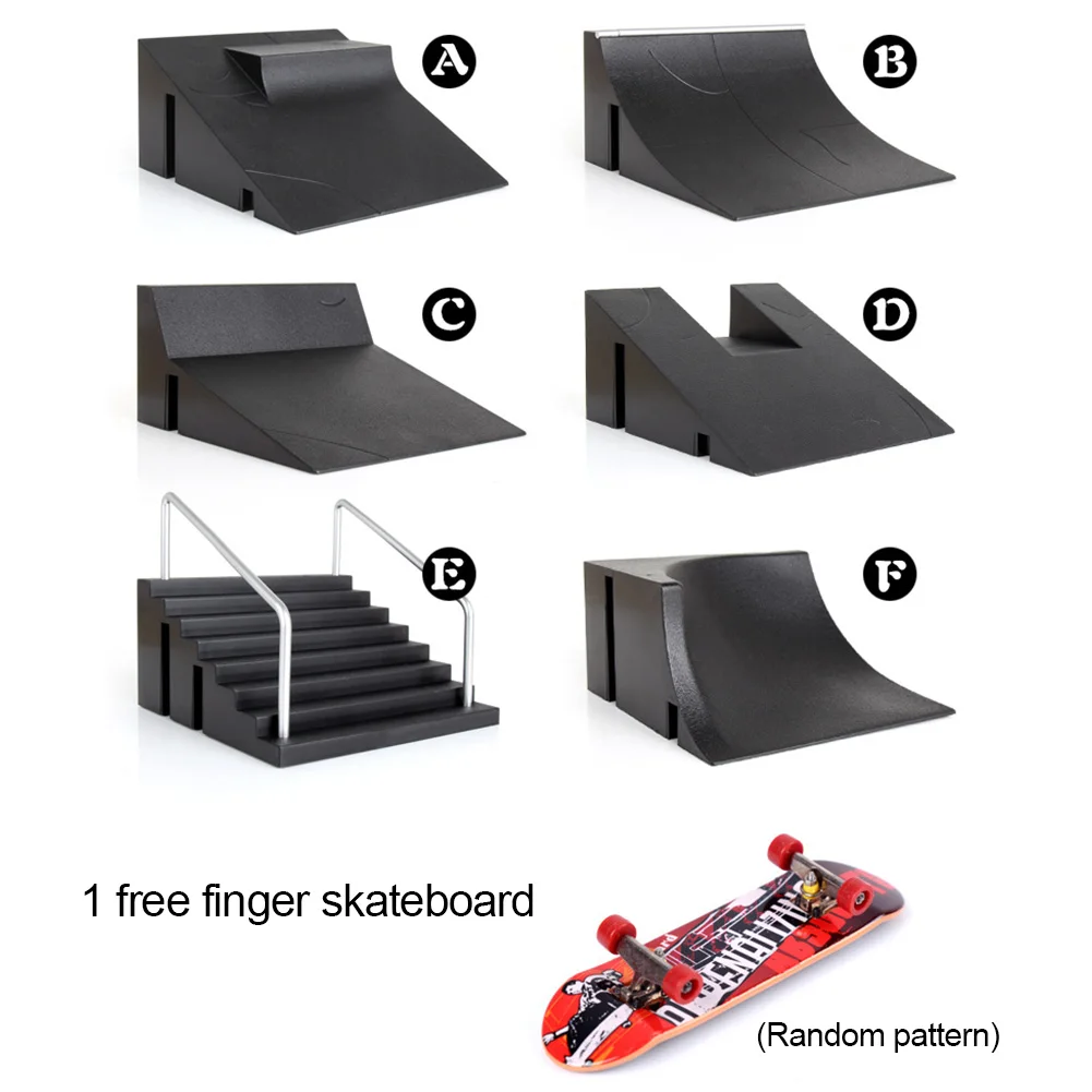 Mini Finger Toy Skateboard Skate Park Ramp Kit With 1 Finger Skateboard Ramp Parts For Finger Skateboard Training Props Toys
Mini Finger Toy Skateboard Skate Park Ramp Kit With 1 Finger Skateboard Ramp Parts For Finger Skateboard Training Props Toys