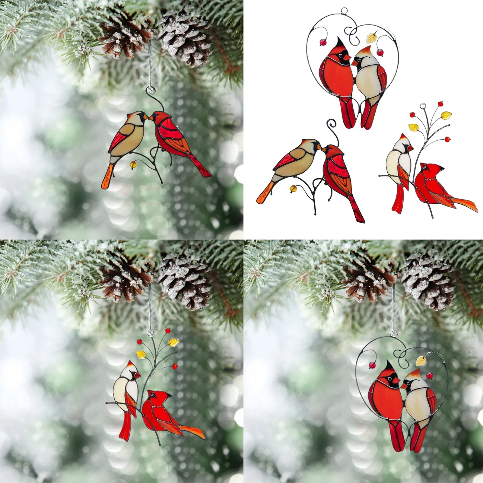 Lovelylife Animal tag Redbird Couple Tree Hanging Ornament Wall Art Decor Decorations Lover Gift Warm house decoration
Lovelylife Animal tag Redbird Couple Tree Hanging Ornament Wall Art Decor Decorations Lover Gift Warm house decoration