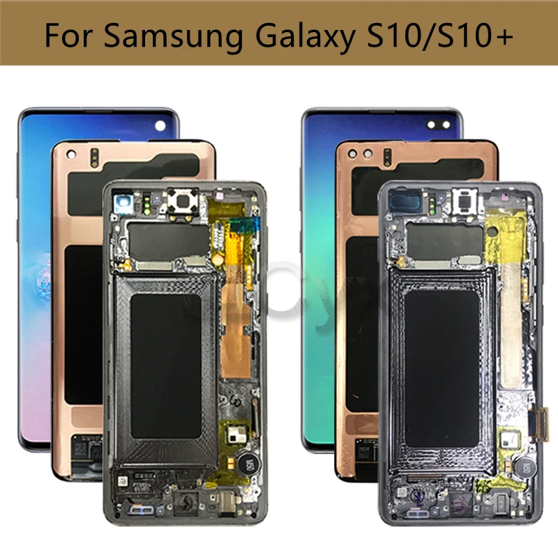 ЖК-дисплей для Samsung Galaxy S10 S10 Plus, сенсорный экран с цифровым преобразователем в сборе, G973, G975, для Samsung S10, запасная часть дисплея с рамкой
ЖК-дисплей для Samsung Galaxy S10 S10 Plus, сенсорный экран с цифровым преобразователем в сборе, G973, G975, для Samsung S10, запасная часть дисплея с рамкой