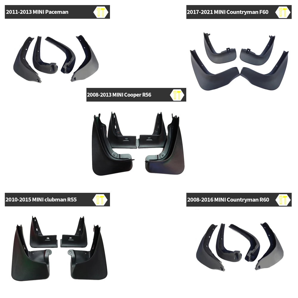 Car Decorative Mud Flaps for MINI Countryman Clubman COOPER PACEMAN R60 F60 R55 R56 Mudguards Fender Modificated Accessories
Car Decorative Mud Flaps for MINI Countryman Clubman COOPER PACEMAN R60 F60 R55 R56 Mudguards Fender Modificated Accessories