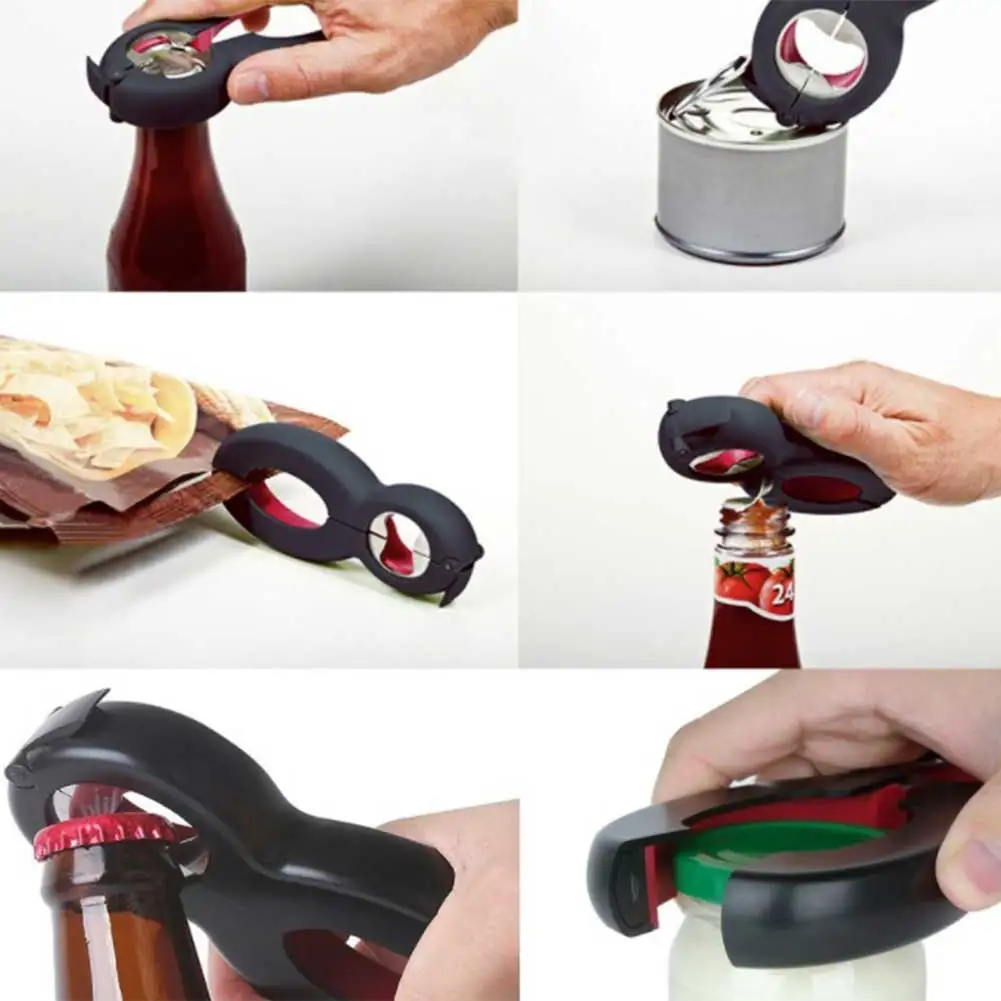 Stainless Steel Multifunction Portable Bottle Opener 6 in1 Manual for Can Bottle Opener Cap Jar Tin Beer Wine Kitchen
Stainless Steel Multifunction Portable Bottle Opener 6 in1 Manual for Can Bottle Opener Cap Jar Tin Beer Wine Kitchen