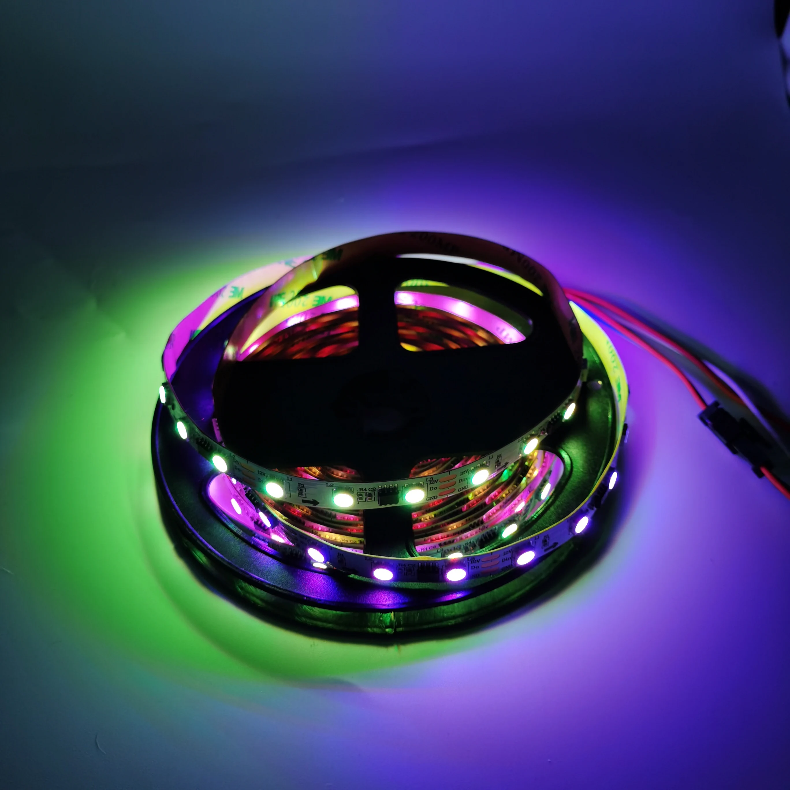 Многоцветная светодиодная лента высокого качества 12 В 1 м 2 3 4 5 RGB полноцветная 21Key