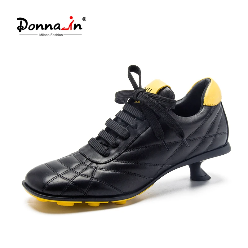 Donna-in 2021 Luxury Genuine Leather Lace up Black Women Shoes Kitten Heel Square Toe Sewing Patchwork Pumps Female Autumn New
Donna-in 2021 Luxury Genuine Leather Lace up Black Women Shoes Kitten Heel Square Toe Sewing Patchwork Pumps Female Autumn New