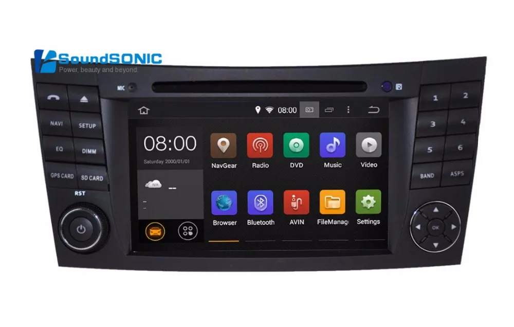 Чистый Android 8 1 система для Mercedes E Class W211 E350 E500 E400 E200 Авторадио GPS Автомобильная