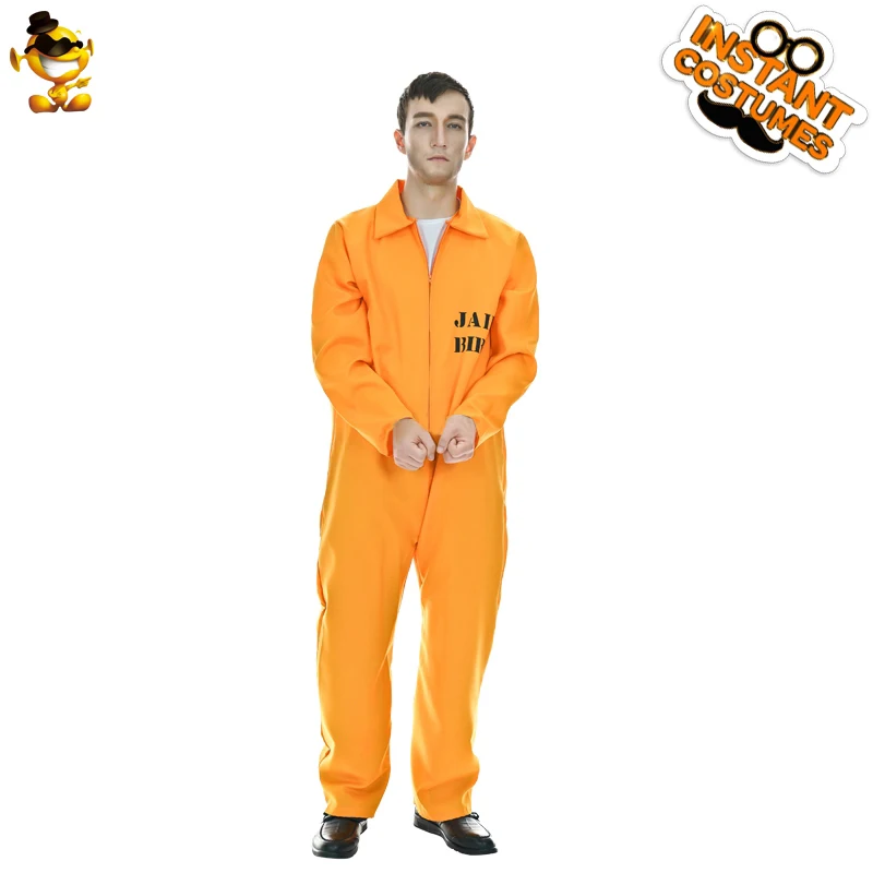 Halloween Unisex Prisoner Orange Jumpsuit Adult Costumes for Men Performance Clothes Cosplay Purim Carnival Party Costume
Halloween Unisex Prisoner Orange Jumpsuit Adult Costumes for Men Performance Clothes Cosplay Purim Carnival Party Costume