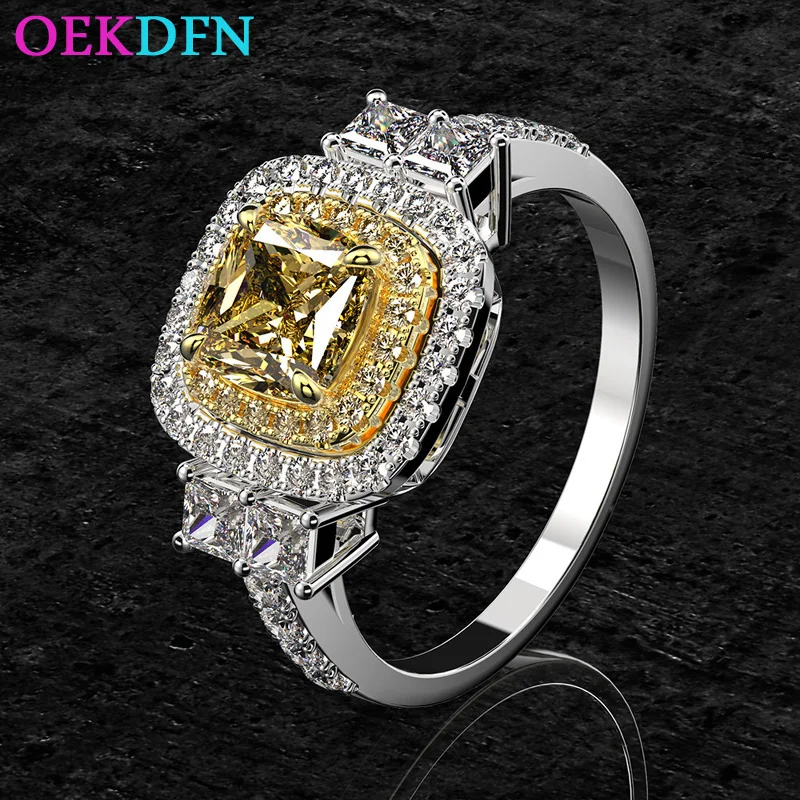 OEKDFN 925 Sterling Silver Created 6MM Citrine High Carbon Diamond Gemstone Engagement Rings for Women Fine Jewelry Wholesale
OEKDFN 925 Sterling Silver Created 6MM Citrine High Carbon Diamond Gemstone Engagement Rings for Women Fine Jewelry Wholesale