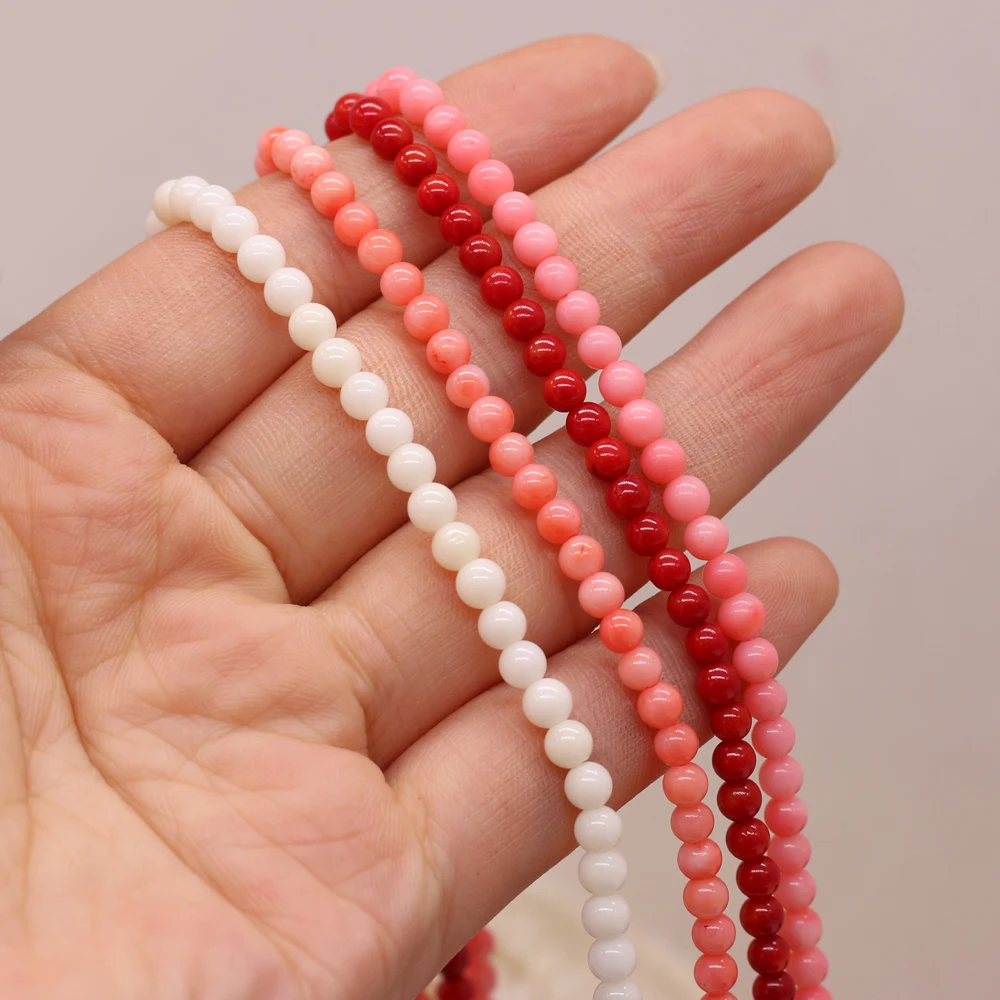 Wholesale 4mm Small Round Beads Natural Coral Loose Isolation Beads for DIY Necklace Bracelet Jewelry Making Accessories 14''
Wholesale 4mm Small Round Beads Natural Coral Loose Isolation Beads for DIY Necklace Bracelet Jewelry Making Accessories 14''