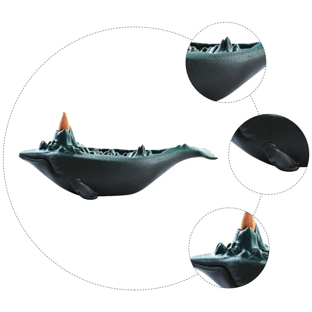 1Pc Household Incense Burner Chinese Style Censer Whale Shaped Backflow Censer
1Pc Household Incense Burner Chinese Style Censer Whale Shaped Backflow Censer