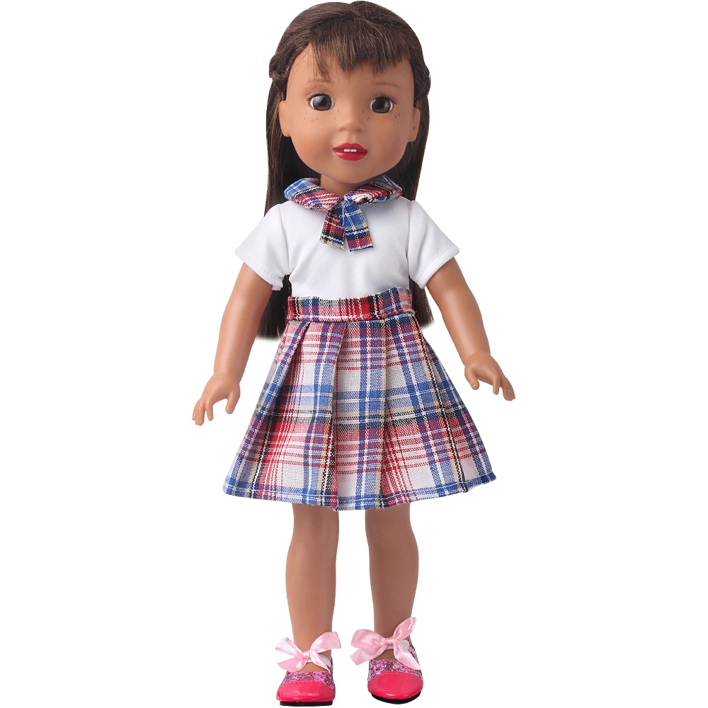 14.5 Inch Nancy American Paola Reina Doll Clothes Pink Blue Checked School Uniform Skirt Baby Girls Toys Accessories Gift x87
14.5 Inch Nancy American Paola Reina Doll Clothes Pink Blue Checked School Uniform Skirt Baby Girls Toys Accessories Gift x87