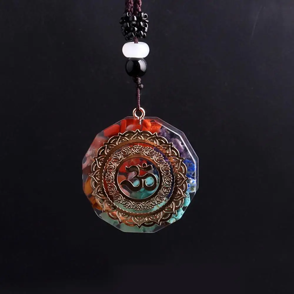 6pcs/lot Orgonite Pendant Om Symbol Necklace Chakra Healing Energy Necklace Meditation Handmade women jewelry dropship suppliers
6pcs/lot Orgonite Pendant Om Symbol Necklace Chakra Healing Energy Necklace Meditation Handmade women jewelry dropship suppliers