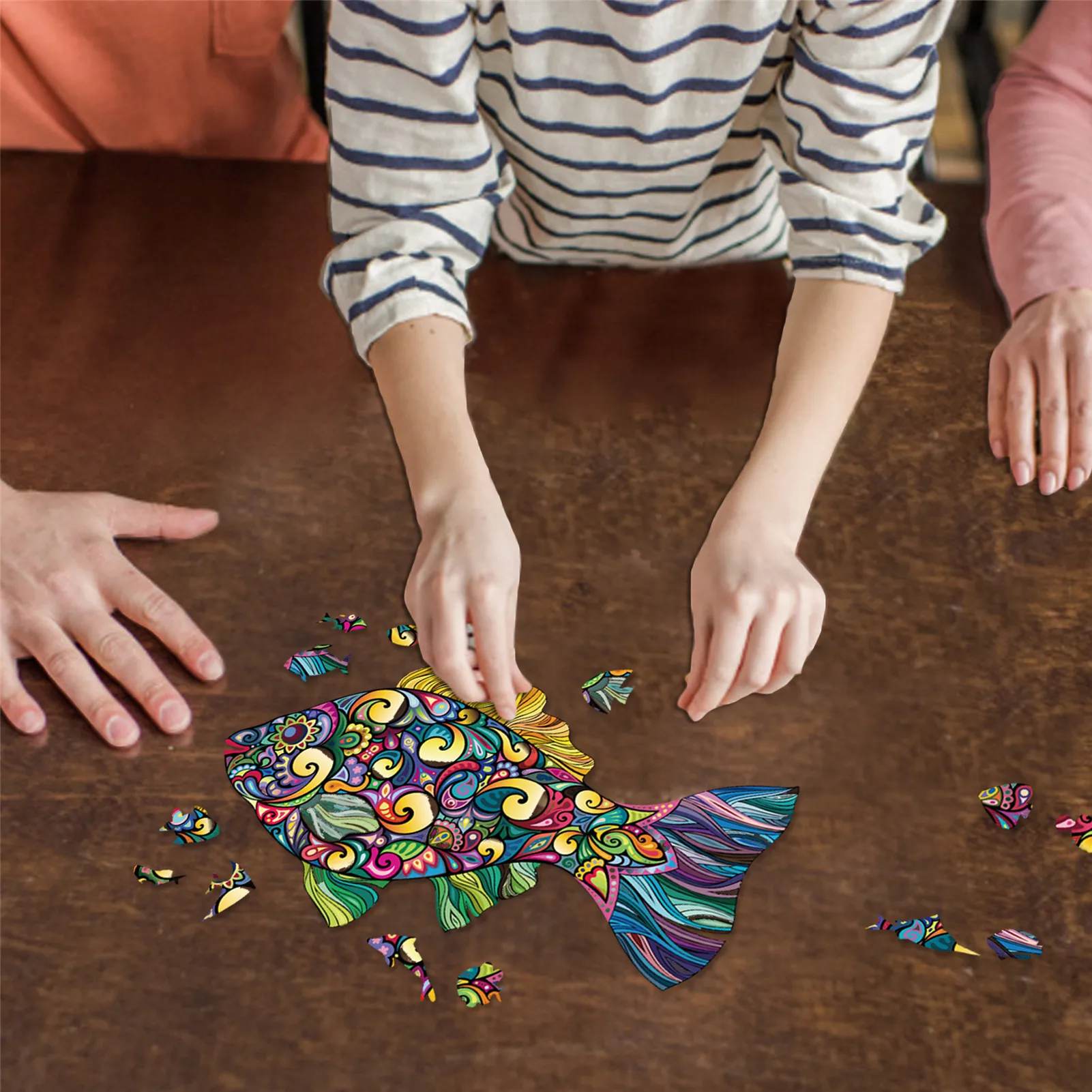 Unique Wooden Animal Jigsaw Puzzles Colorful Fish Shaped Wooden Assembling Puzzle Educational Puzzle Montessori Funny Toys
Unique Wooden Animal Jigsaw Puzzles Colorful Fish Shaped Wooden Assembling Puzzle Educational Puzzle Montessori Funny Toys