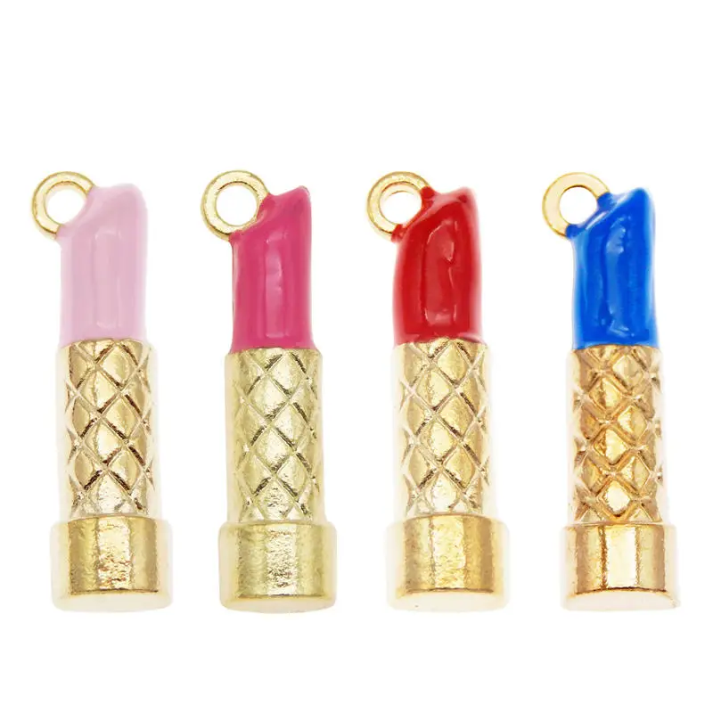 Julie Wang 4PCS Enamel Lipstick Charms Mixed Pink Red Blue Colors Alloy Cosmetic Necklace Bracelet Jewelry Making Accessory
Julie Wang 4PCS Enamel Lipstick Charms Mixed Pink Red Blue Colors Alloy Cosmetic Necklace Bracelet Jewelry Making Accessory