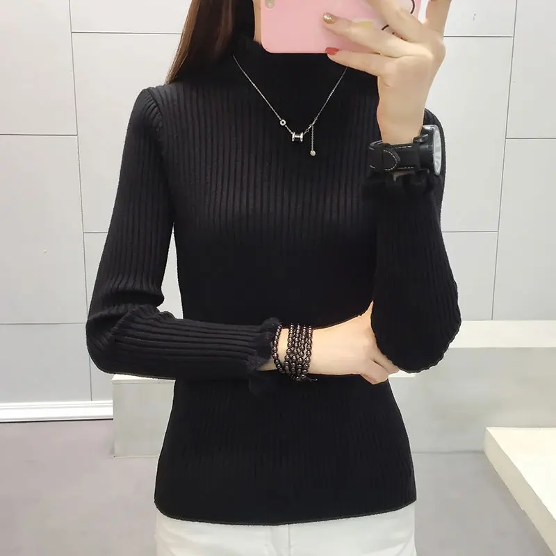 Pullover Jumper Fashion Sexy Basic Rib Female Glitter O-Neck Women Sweater Autumn one
Pullover Jumper Fashion Sexy Basic Rib Female Glitter O-Neck Women Sweater Autumn one
