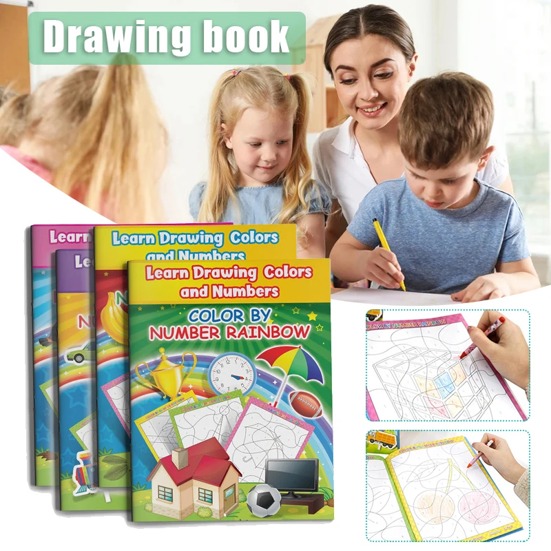 Newly Baby Learning Book Drawing Color By Number Educational Workbook Kids Early Education
Newly Baby Learning Book Drawing Color By Number Educational Workbook Kids Early Education