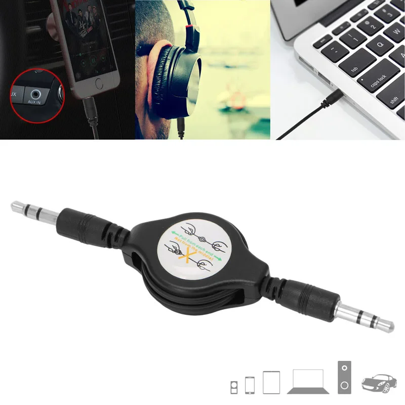 85DD Retractable 3.5mm Car AUX Music Line Cable Cord for Tablet Cellphone MP3/4/5
85DD Retractable 3.5mm Car AUX Music Line Cable Cord for Tablet Cellphone MP3/4/5