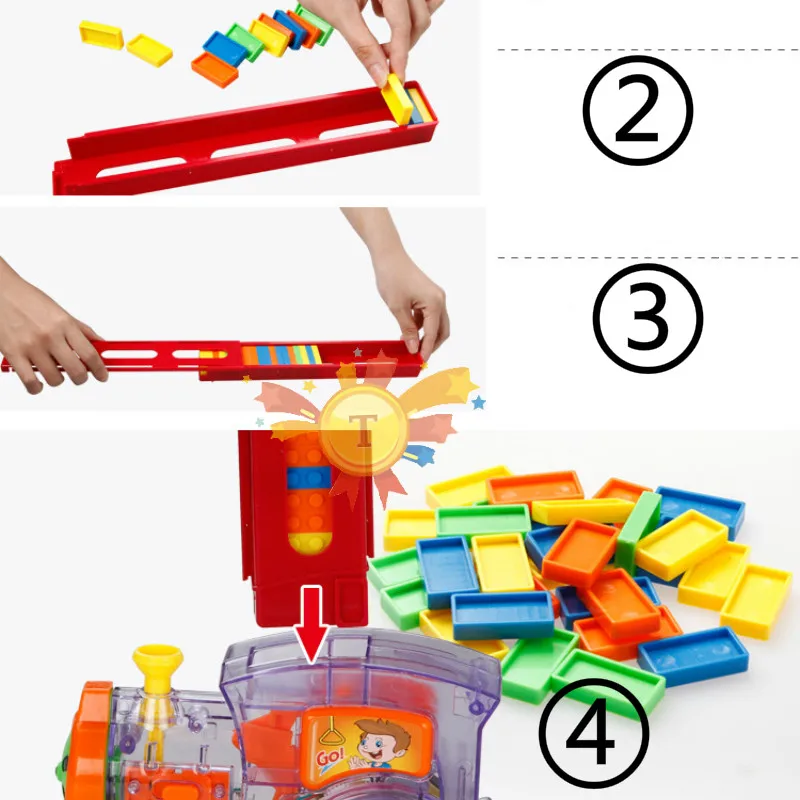 Put Up The Domino Game Toy Set Automatic Placement Train with Light Sound Educational Building Blocks DIY Toys Gift for Kids
Put Up The Domino Game Toy Set Automatic Placement Train with Light Sound Educational Building Blocks DIY Toys Gift for Kids