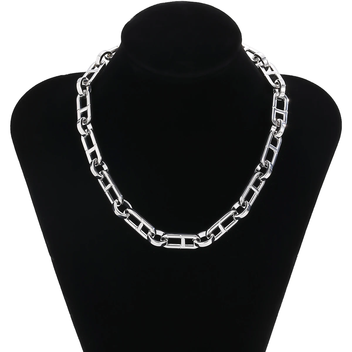 Punk Goth Chunky Chain Necklace Vintage Hip Hop Silver Color Neck Necklaces Men Women Choker Jewelry Couple Friends Accessories
Punk Goth Chunky Chain Necklace Vintage Hip Hop Silver Color Neck Necklaces Men Women Choker Jewelry Couple Friends Accessories