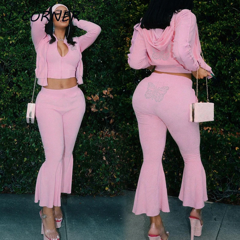 Fashion 3 Piece Set Women Tracksuit Zipper Vest + Hoodie Zipper Sweatshirt +Flare Pants Sweat Suits Casual Sporty 3PCS Outfits
Fashion 3 Piece Set Women Tracksuit Zipper Vest + Hoodie Zipper Sweatshirt +Flare Pants Sweat Suits Casual Sporty 3PCS Outfits