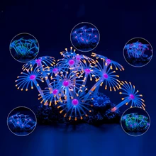 1Pc Silicone Glowing Artificial Fish Tank Aquarium Coral Plants Ornament Underwater Pets Decor Aquatic Pet Supplies Decoration