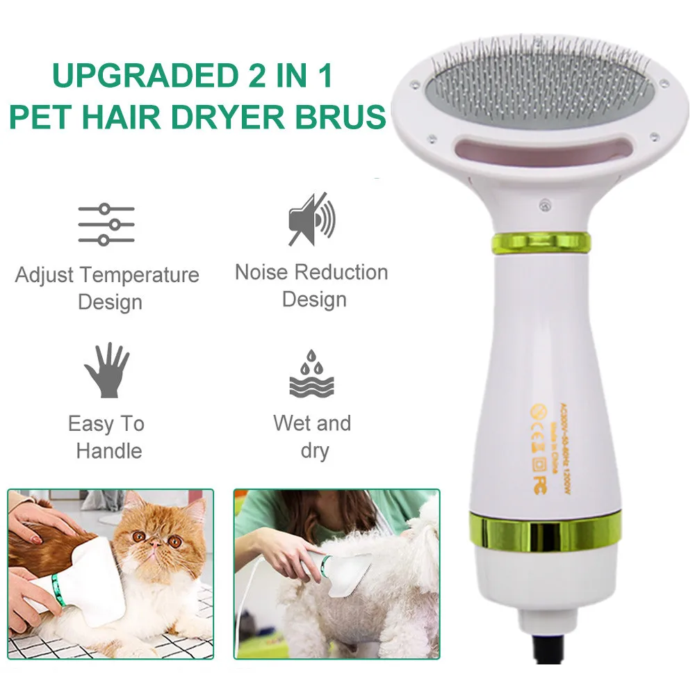 Dog Fur Blower Low Noise Temprature 2-In-1 Portable Dog Dryer Dog Hair Dryer And Comb Brush Pet Grooming dryer Cat Hair Comb
Dog Fur Blower Low Noise Temprature 2-In-1 Portable Dog Dryer Dog Hair Dryer And Comb Brush Pet Grooming dryer Cat Hair Comb