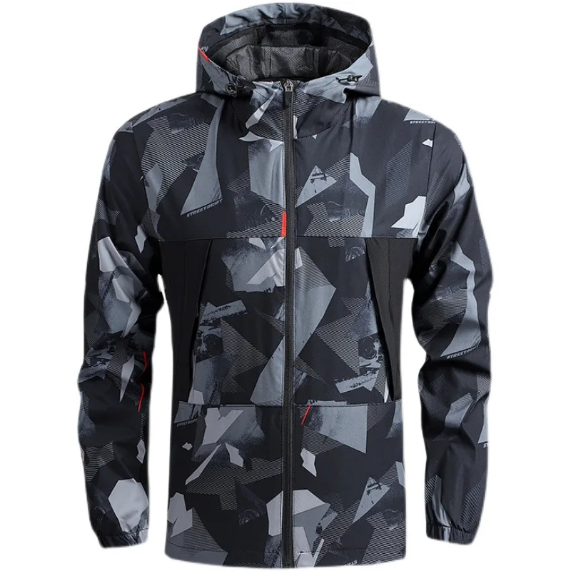 2021 men's new spring and autumn mountaineering jacket hooded zipper casual quick-drying windproof outdoor camouflage jacket
2021 men's new spring and autumn mountaineering jacket hooded zipper casual quick-drying windproof outdoor camouflage jacket
