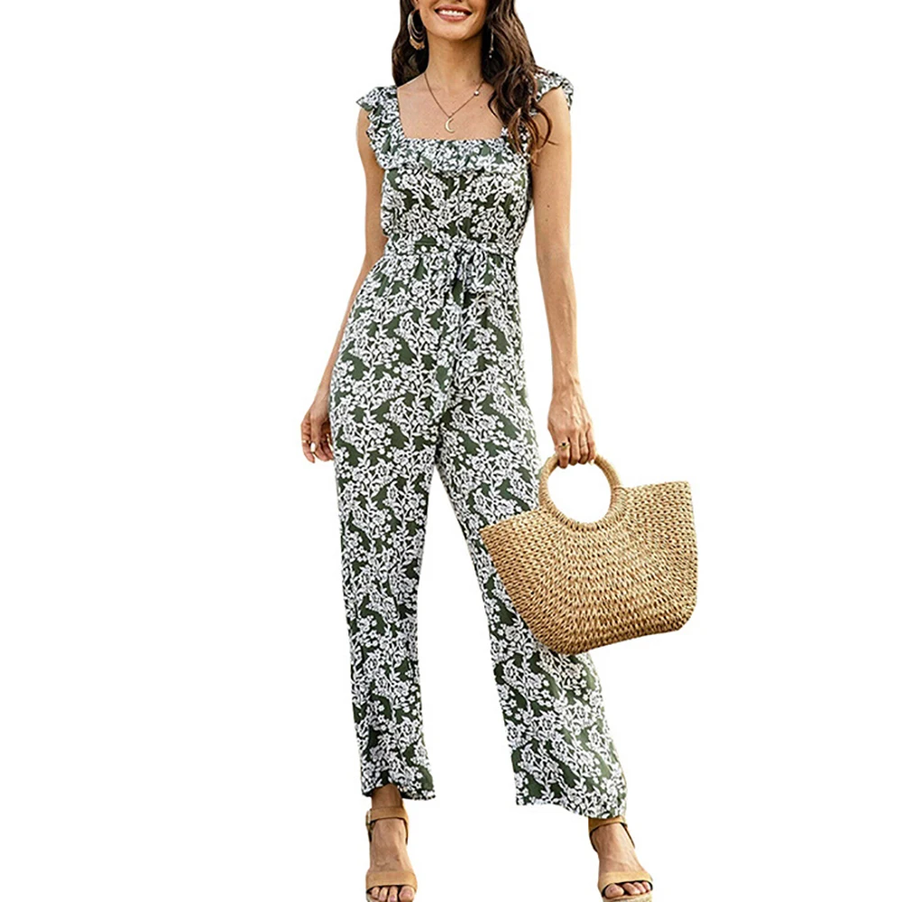 Jumpsuit Women Summer 2020 Floral Print Square Collar Sleeveless Romper High Waist Slim Fit Jumpsuit Women Office Lady Rompers
Jumpsuit Women Summer 2020 Floral Print Square Collar Sleeveless Romper High Waist Slim Fit Jumpsuit Women Office Lady Rompers