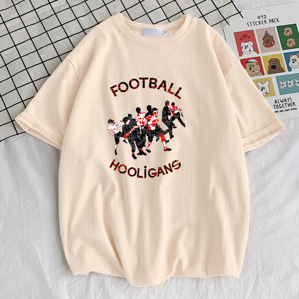Футболка мужская Свободная с принтом хулиганов смешная винтажная уличная одежда