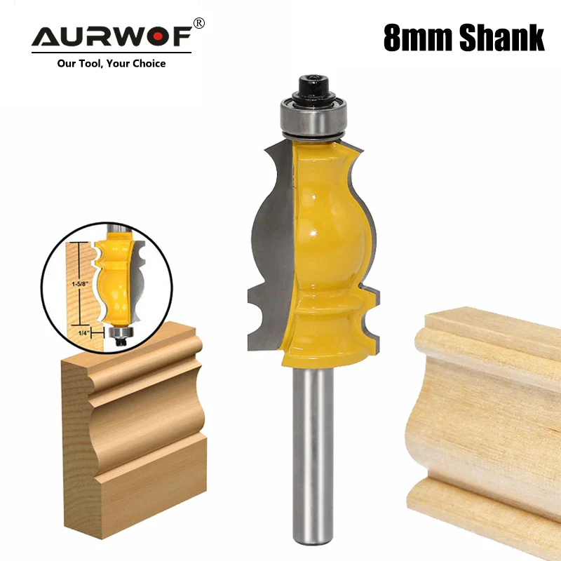8mm Shank Molding Router Bit Line Face Cutter for Wood Architectural Cemented Carbide Milling Cutter Woodworking Tools MC02045
8mm Shank Molding Router Bit Line Face Cutter for Wood Architectural Cemented Carbide Milling Cutter Woodworking Tools MC02045