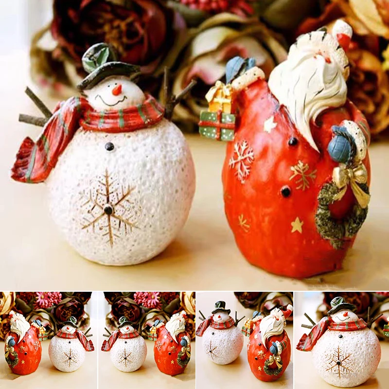 2pcs Christmas Decor Ornament Resin Santa Claus Snowman Ornament with Hand Painted Color Holiday Desktop Decor RE
2pcs Christmas Decor Ornament Resin Santa Claus Snowman Ornament with Hand Painted Color Holiday Desktop Decor RE
