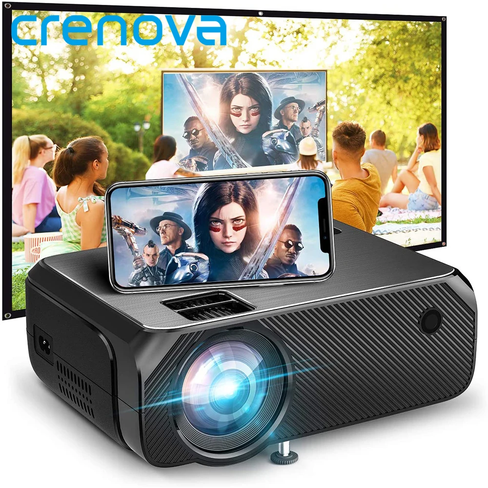 Crenova GC55 Mini Projector 6000 Lumens 1920*1080P Supported LED Video Beamer For Mobile Phone Mirroring Android Optional
Crenova GC55 Mini Projector 6000 Lumens 1920*1080P Supported LED Video Beamer For Mobile Phone Mirroring Android Optional