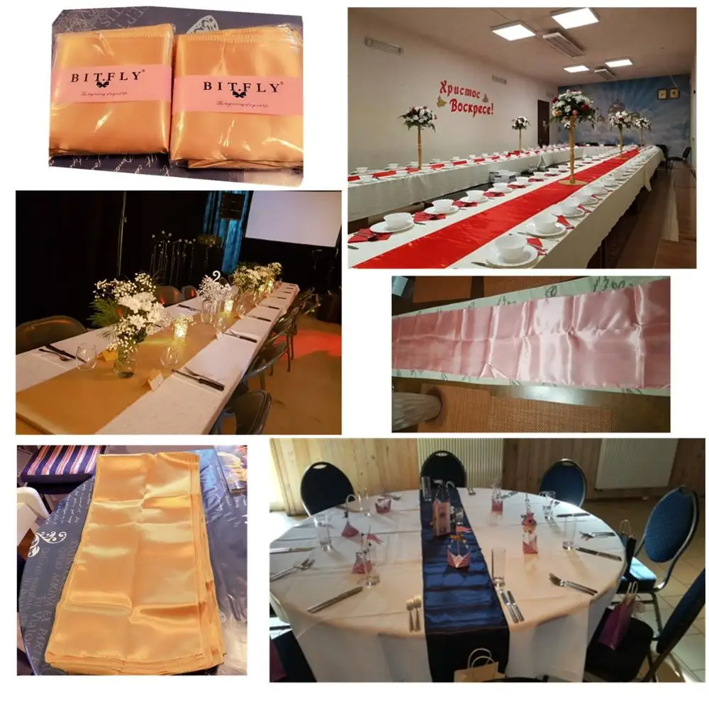 10pcs/set 30x275cm Jacquard Style Satin Table Runner For Hotel Table Decoration Wedding Party Reception Table Runners Tablecloth
10pcs/set 30x275cm Jacquard Style Satin Table Runner For Hotel Table Decoration Wedding Party Reception Table Runners Tablecloth