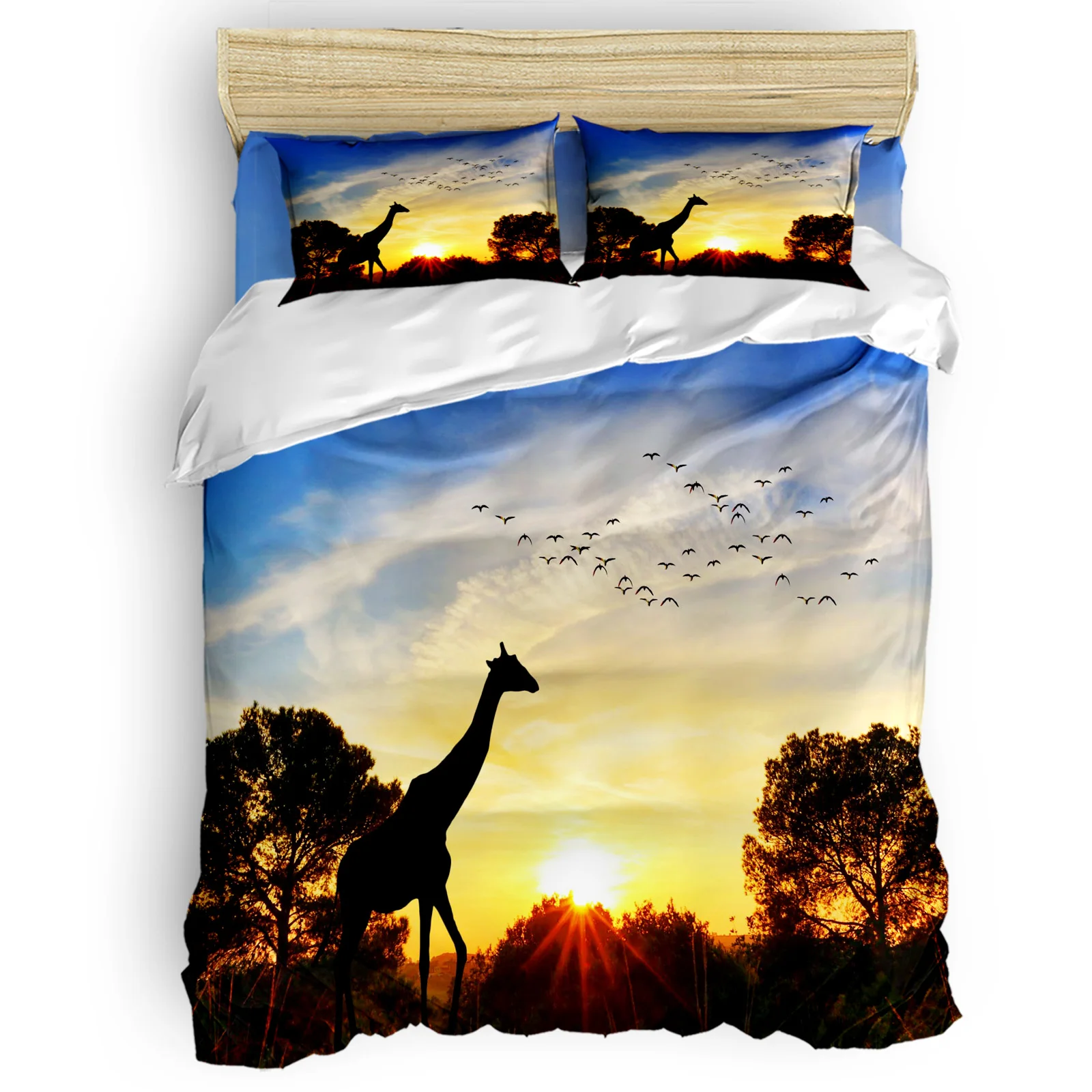 Sunset Giraffe The Scenery Duvet Cover Set Comfortable Bedding Set Bedroom Supplies Bedroom Comforter Set 2/3/4pcs
Sunset Giraffe The Scenery Duvet Cover Set Comfortable Bedding Set Bedroom Supplies Bedroom Comforter Set 2/3/4pcs