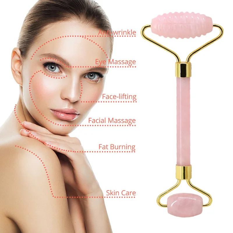 Natural Rose Quartz Face Roller Jade Facial Massage GuaSha Board Set Facial Lifting Skin Relaxing Face-lifting Beauty Tools
Natural Rose Quartz Face Roller Jade Facial Massage GuaSha Board Set Facial Lifting Skin Relaxing Face-lifting Beauty Tools