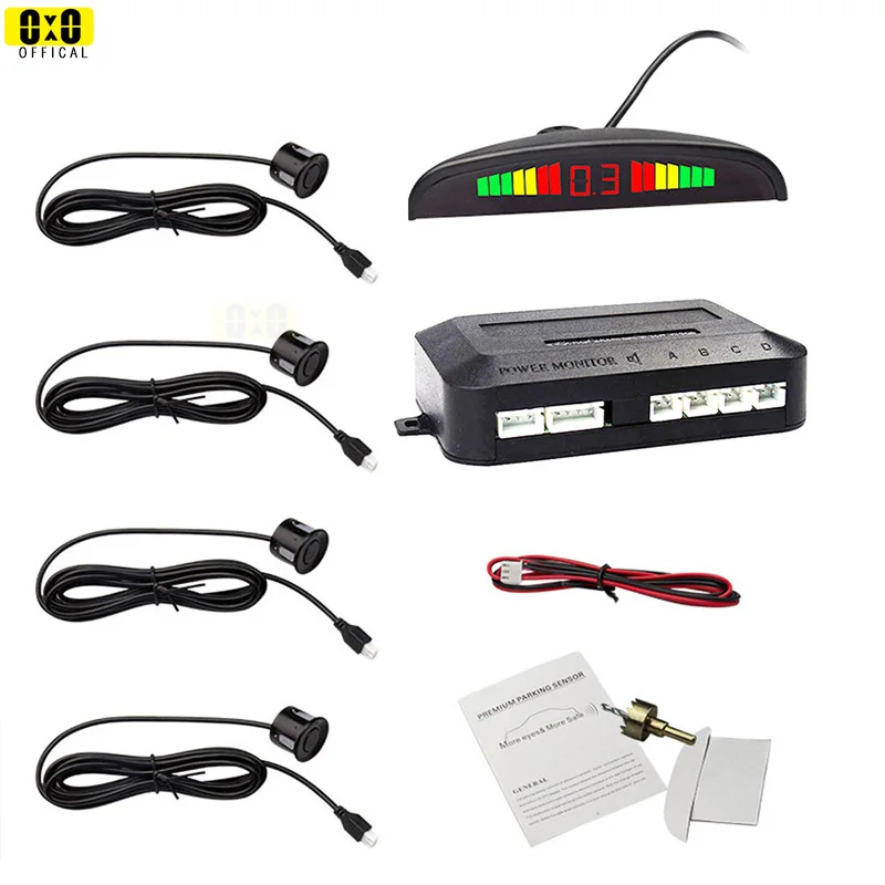 Auto Parktronic Led Parking Sensor Kit 4 6 8 Sensors For All Cars Reverse Assistance Backup Radar Monitor System
Auto Parktronic Led Parking Sensor Kit 4 6 8 Sensors For All Cars Reverse Assistance Backup Radar Monitor System