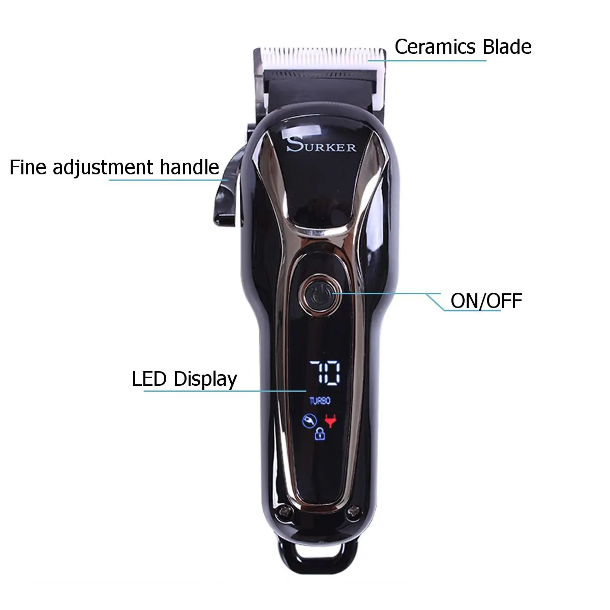 Electric Hair Clipper Rechargeable Low Noise Hair Trimmer Hair Cutting Machine Beard Shaver Trimer For Men Barber Hair Shaving
Electric Hair Clipper Rechargeable Low Noise Hair Trimmer Hair Cutting Machine Beard Shaver Trimer For Men Barber Hair Shaving