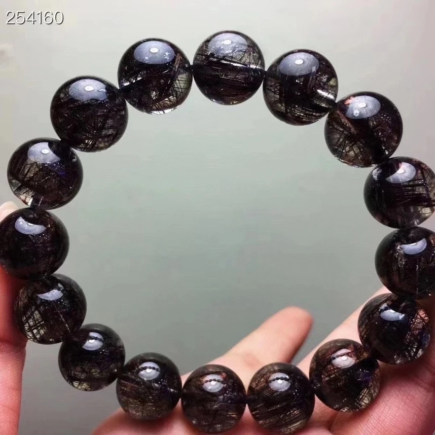 13mm Genuine Natural Black Rutilated Quartz Crystal Bracelet Clear Round Beads Stretch Women AAAAAA Genuine
13mm Genuine Natural Black Rutilated Quartz Crystal Bracelet Clear Round Beads Stretch Women AAAAAA Genuine