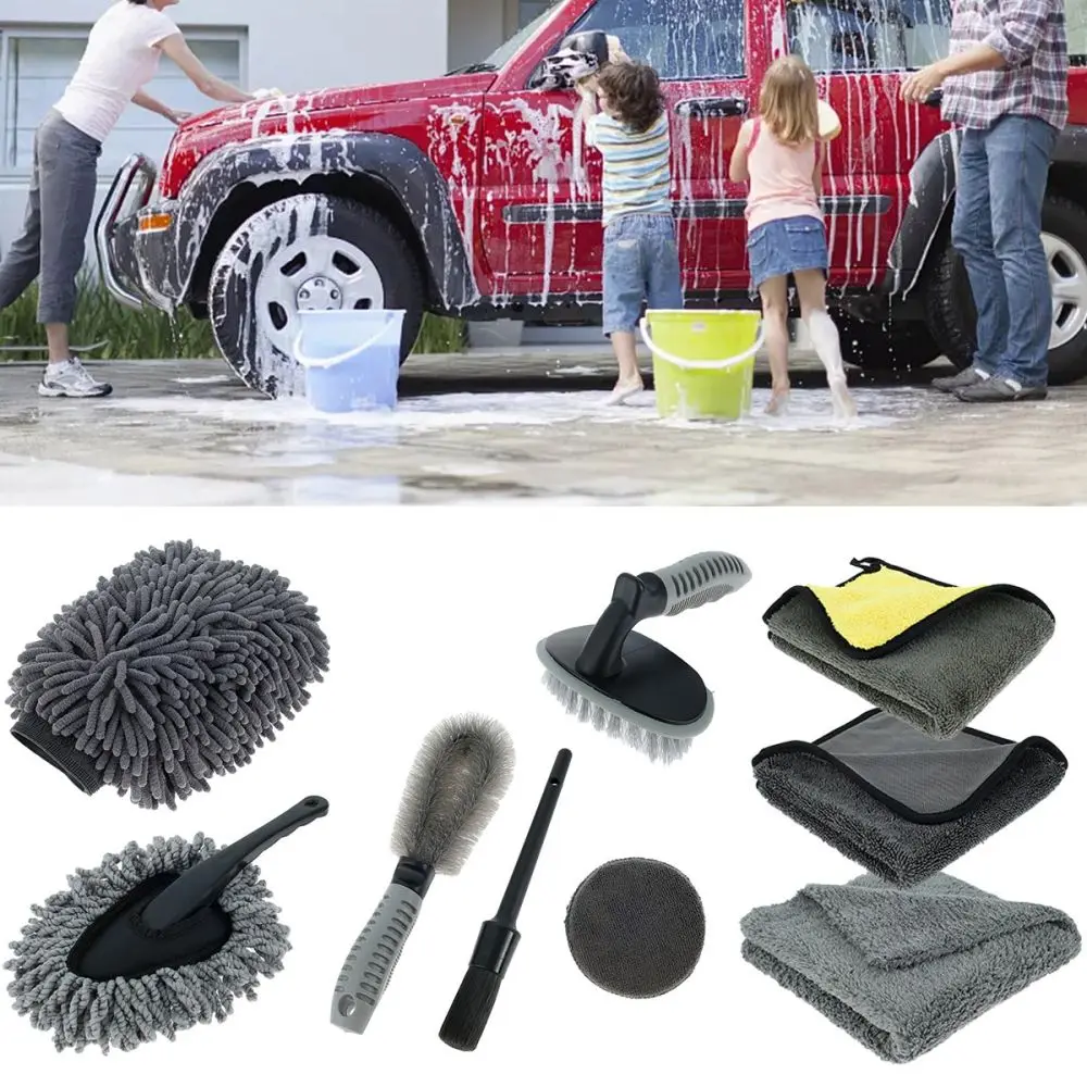 9 Piece Car Care Cleaning Tool Car Wash Mitt Microfiber Towel Wash Gloves Wheel Brush Pad Washing Sponge Car Washer Care Set
9 Piece Car Care Cleaning Tool Car Wash Mitt Microfiber Towel Wash Gloves Wheel Brush Pad Washing Sponge Car Washer Care Set