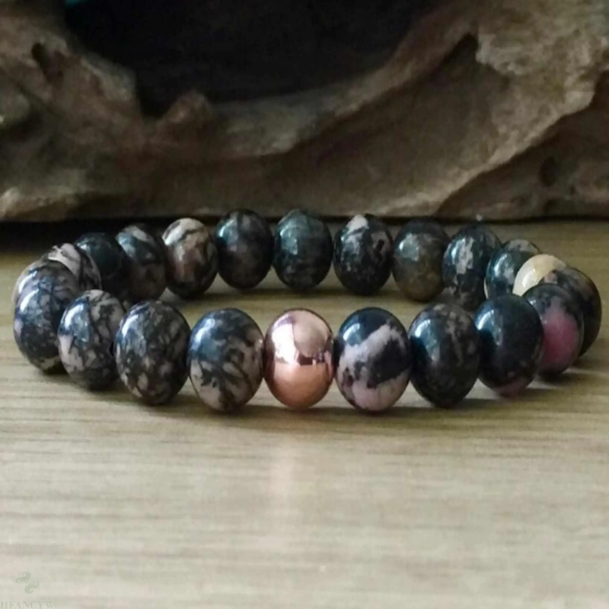Fashion natural Rhodonite Black Pink Rhodonite Beads Bracelet gift Thanksgiving Day Spirituality Emotional Chakra Christmas
Fashion natural Rhodonite Black Pink Rhodonite Beads Bracelet gift Thanksgiving Day Spirituality Emotional Chakra Christmas