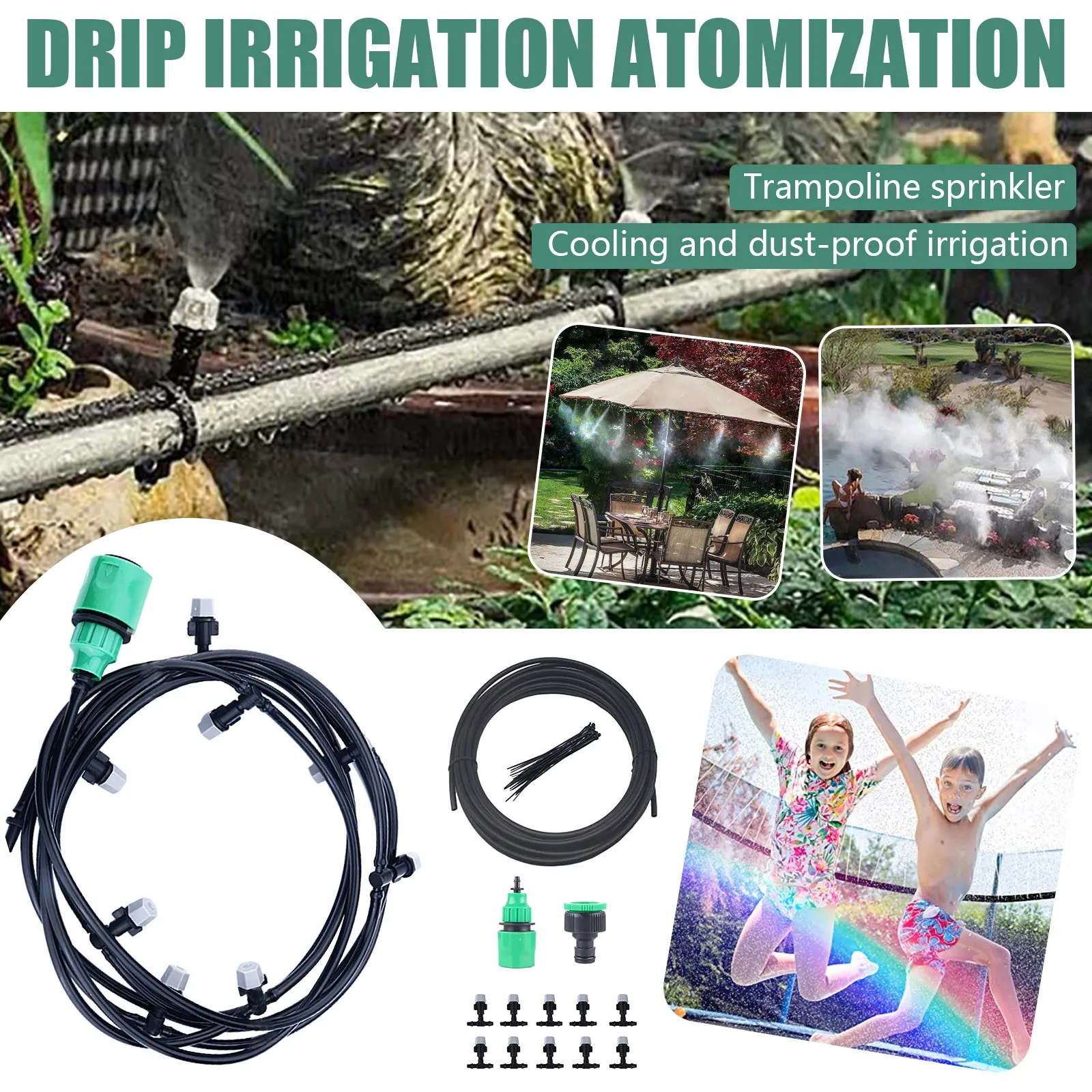 1pc Misting Cooling System Outdoor Misting System For Patio Garden Trampoline Garden Home Garden Irrigation Sprayer Garden Tools
1pc Misting Cooling System Outdoor Misting System For Patio Garden Trampoline Garden Home Garden Irrigation Sprayer Garden Tools
