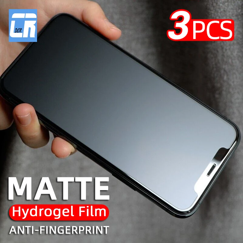 3Pcs Anti Fingerprint Matte Screen Protector For iPhone 11 12 Pro XS Max XR Hydrogel Film for iPhone 12 X SE 2 6s 7 8 Plus Cover
3Pcs Anti Fingerprint Matte Screen Protector For iPhone 11 12 Pro XS Max XR Hydrogel Film for iPhone 12 X SE 2 6s 7 8 Plus Cover