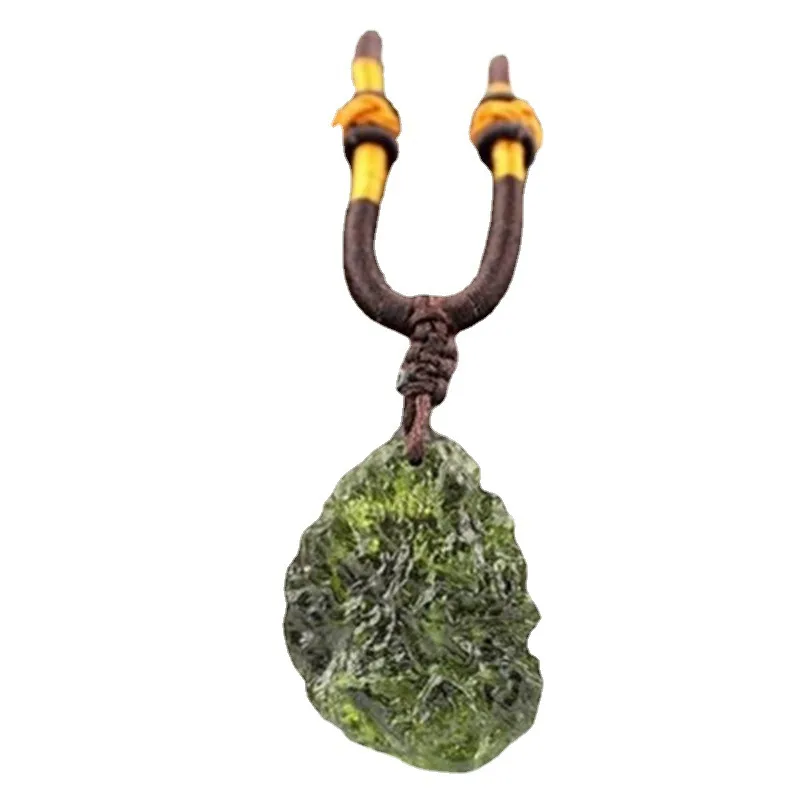 Natural Moldavite Green Aerolites Crystal Stone Pendant Energy Apotropaic Free Rope Necklace Health From Czech Healing Reiki
Natural Moldavite Green Aerolites Crystal Stone Pendant Energy Apotropaic Free Rope Necklace Health From Czech Healing Reiki