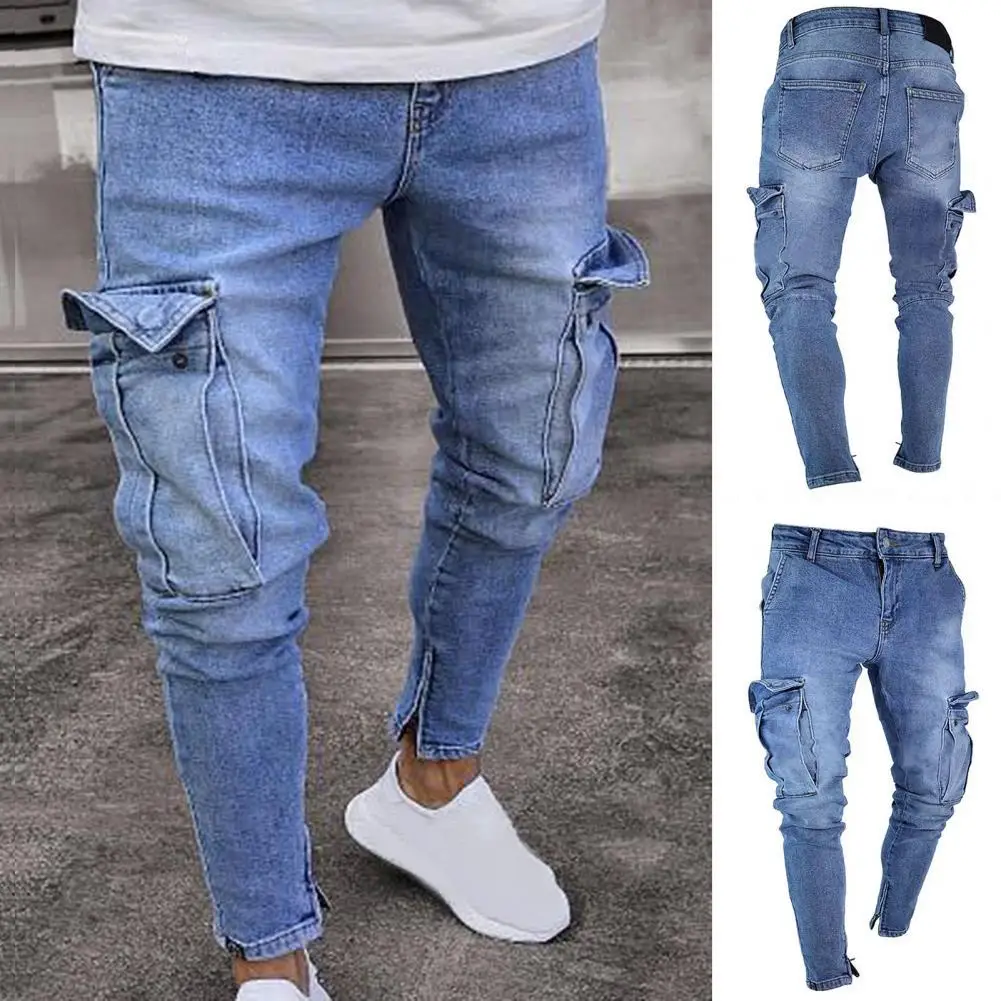 Casual Pants Skin-Touch Men Jeans Wear Resistant Ankle-Length Trendy Multi Pockets Ripped Holes Casual Pants
Casual Pants Skin-Touch Men Jeans Wear Resistant Ankle-Length Trendy Multi Pockets Ripped Holes Casual Pants
