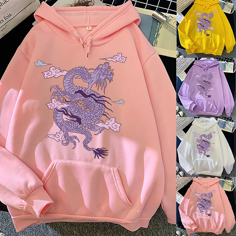 Толстовка с принтом дракона, Женская толстовка в стиле хип-хоп, Kawaii Harajuku, большие размеры, Kawaii, женские топы, одежда
Толстовка с принтом дракона, Женская толстовка в стиле хип-хоп, Kawaii Harajuku, большие размеры, Kawaii, женские топы, одежда