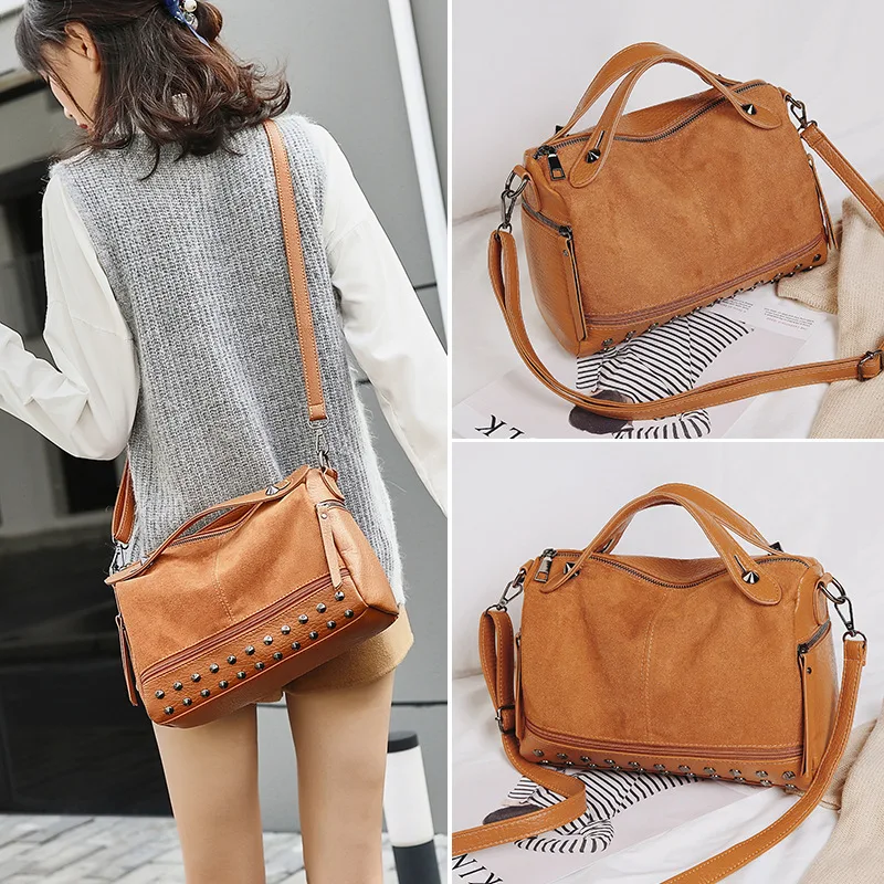 2021 New Fashion Frosted Bag Women Retro Rivet Handbag Shoulder Diagonal Trendy Crossbody Kawaii Cross Tote Bag Female
2021 New Fashion Frosted Bag Women Retro Rivet Handbag Shoulder Diagonal Trendy Crossbody Kawaii Cross Tote Bag Female