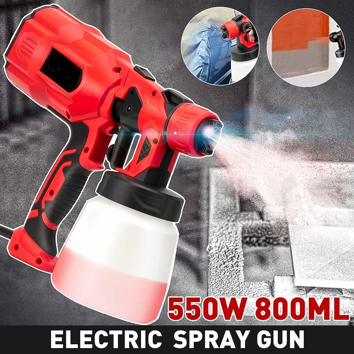 220V 800ML Handheld Spray Guns Paint Sprayers High Power Home Electric Airbrush Easy Spraying Clean Perfect for Beginne
220V 800ML Handheld Spray Guns Paint Sprayers High Power Home Electric Airbrush Easy Spraying Clean Perfect for Beginne