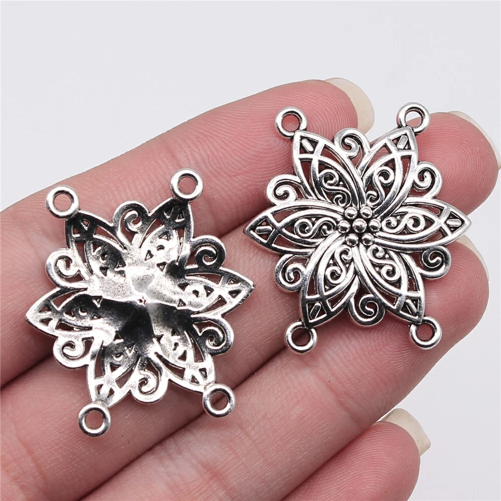 Tristana 8pcs 33x31mm Antique Silver Color Body Chain Flower Porous Connector For Jewelry Making DIY Jewelry Findings
Tristana 8pcs 33x31mm Antique Silver Color Body Chain Flower Porous Connector For Jewelry Making DIY Jewelry Findings
