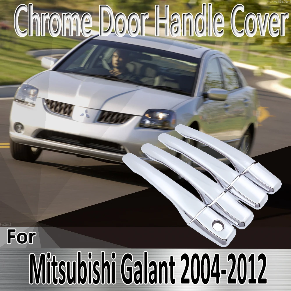 Для Mitsubishi Galant 2004 ~ 2012 Стайлинг наклейки украшение хромированная Дверная ручка