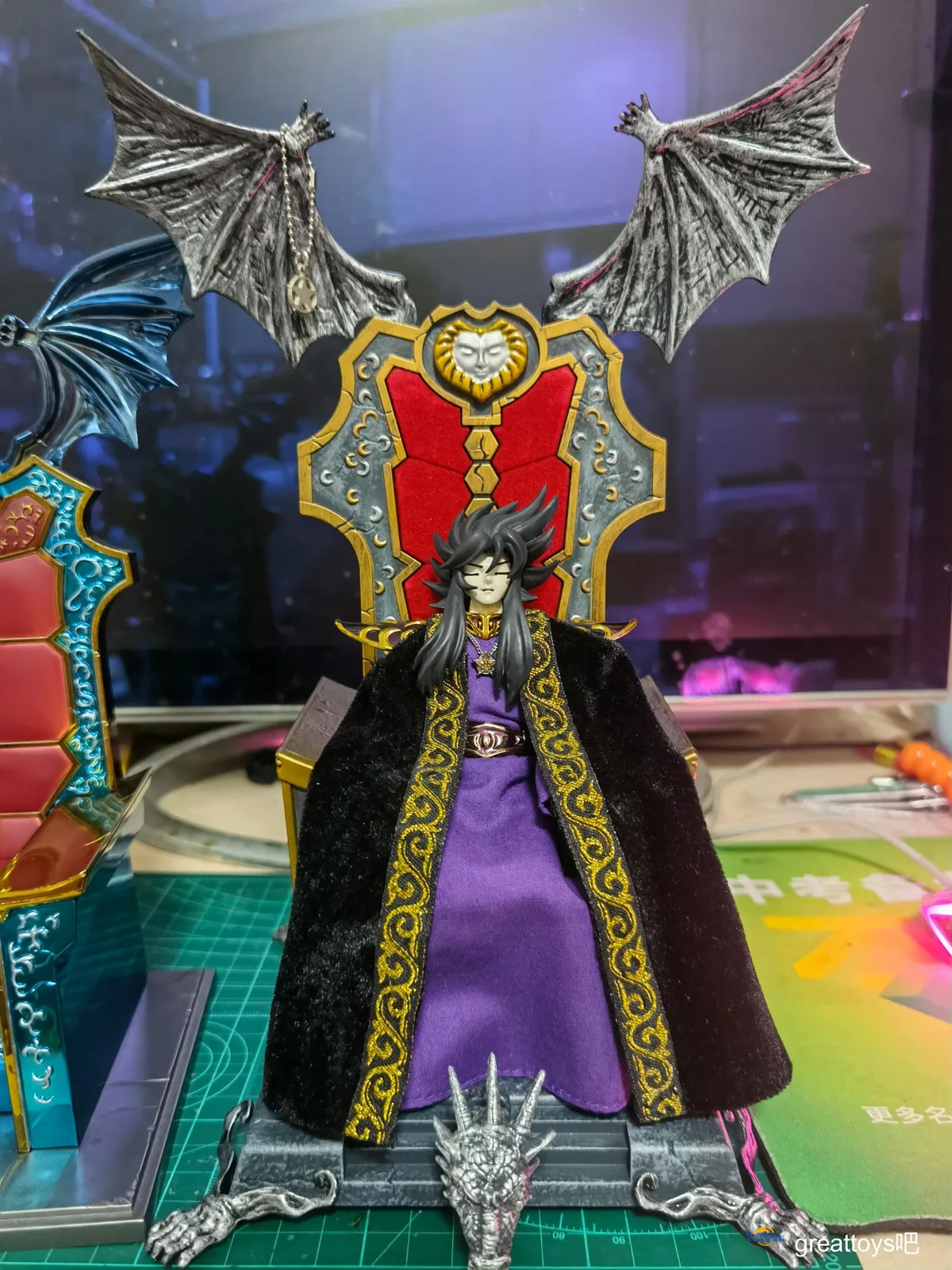 SD Temple model Saint Seiya Cloth Myth Hades Shun coffin throne chair metal SS017
SD Temple model Saint Seiya Cloth Myth Hades Shun coffin throne chair metal SS017