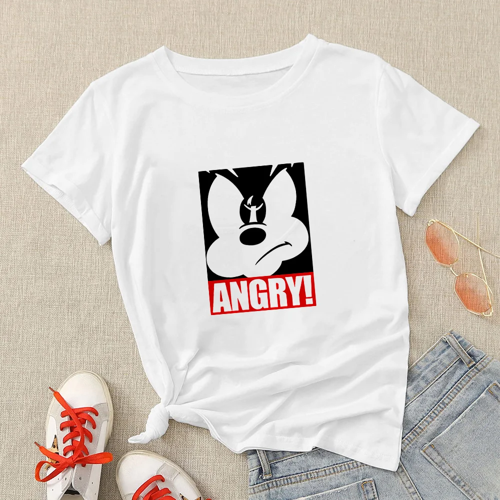 Angry Mickey Tshirt Aesthetic Harajuku Short Sleeve Disney Women Tee Shirt Fashion Kawaii Tee Tops Dropship Clothes
Angry Mickey Tshirt Aesthetic Harajuku Short Sleeve Disney Women Tee Shirt Fashion Kawaii Tee Tops Dropship Clothes