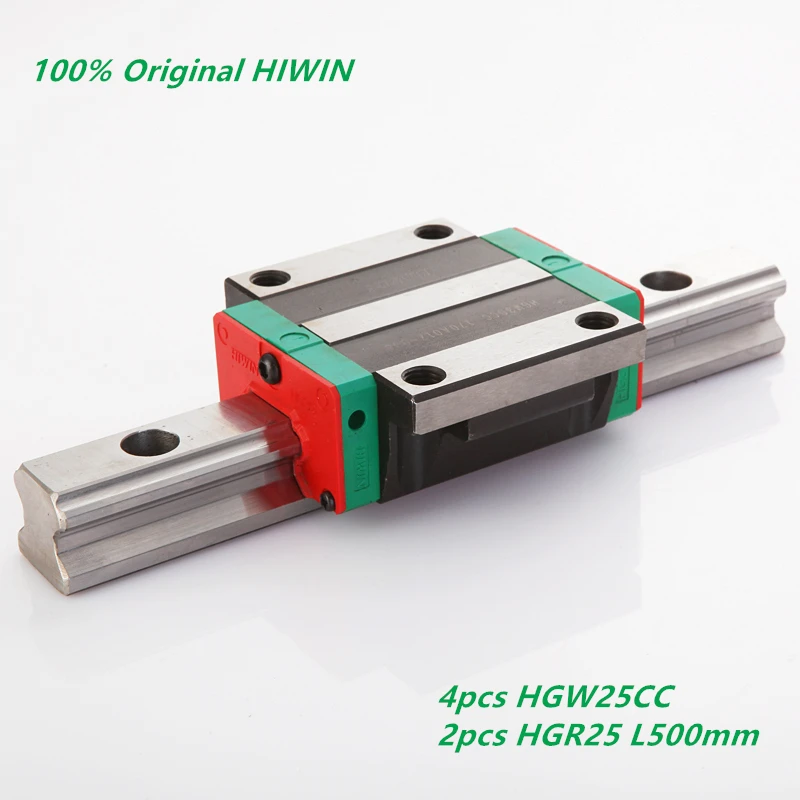 2pcs ORIGINAL HIWIN 500mm HGR25 Linear Guide Rail + 4pcs HGW25CC linear flanged block carriages CNC
2pcs ORIGINAL HIWIN 500mm HGR25 Linear Guide Rail + 4pcs HGW25CC linear flanged block carriages CNC